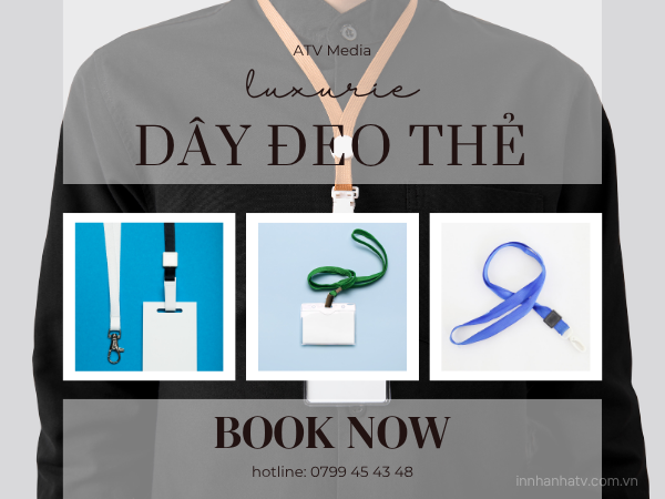 In Dây Đeo Thẻ Cho Nhân Viên Học Sinh Sự Kiện Chất Lượng Cao Tại Quảng